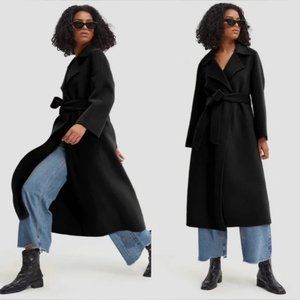 Lattelier Earth Tone Belted Wool Coat